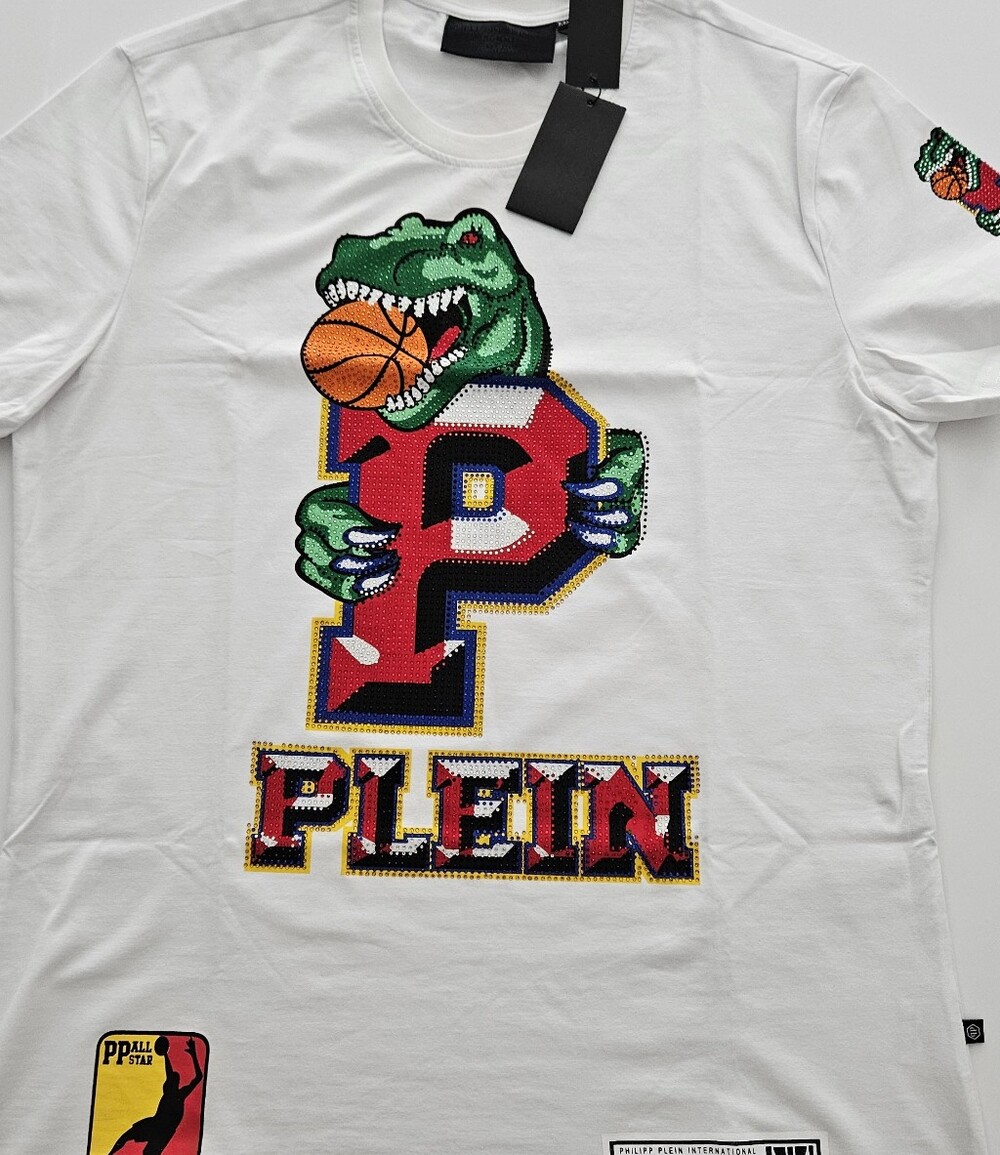 Phillip Plein White Graphic T-Shirt.